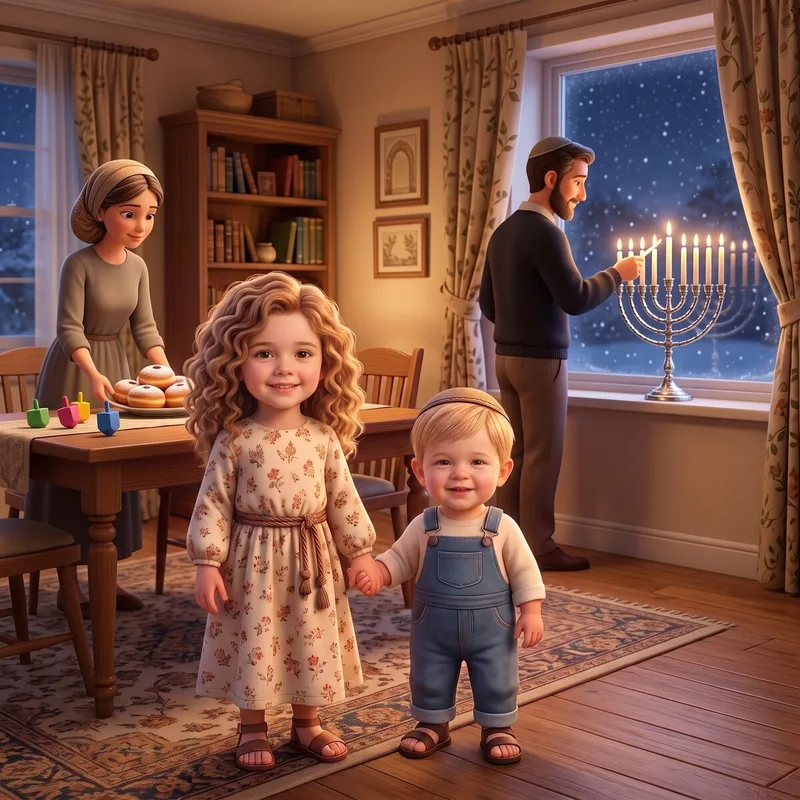 Chanukah - a personalized Torah Tale storybook cover