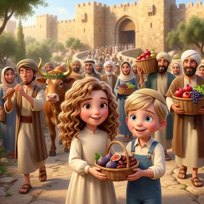 Parshas Ki Savo - a personalized Torah Tale storybook cover