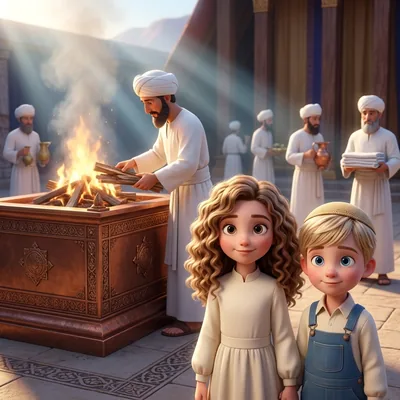 Parshas Tzav - a personalized Torah Tale storybook cover