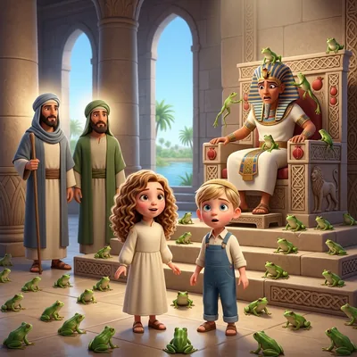 Parshas Va'eira - a personalized Torah Tale storybook cover