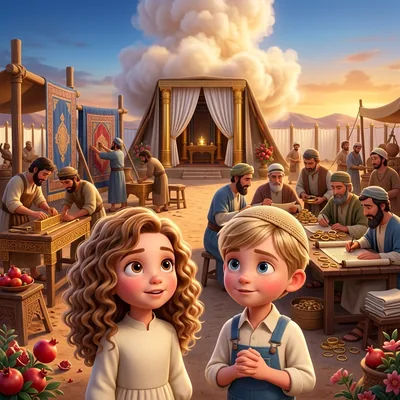 Parshas Vayakhel-Pekudei - a personalized Torah Tale storybook cover