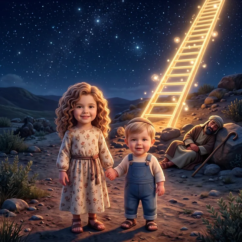 Parshas Vayeitzei - a personalized Torah Tale storybook cover