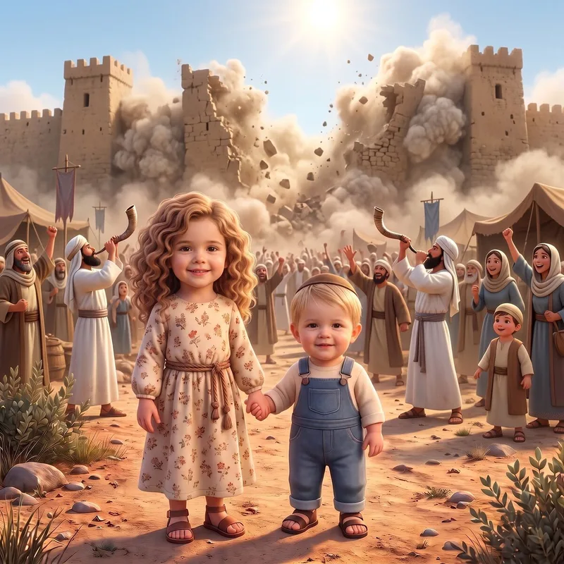 Sefer Yehoshua - Walls of Yericho - a personalized Torah Tale storybook cover