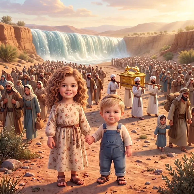 Sefer Yehoshua - Crossing the Yarden - a personalized Torah Tale storybook cover